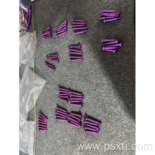 Wholesale OEM Anodized Colours Titanium Screw